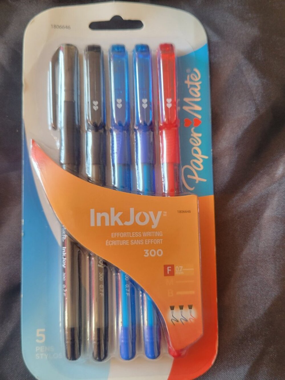 Paper Mate 5 Pack Ball Point Pens